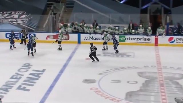 Maroon gets misconduct for shooting puck into Stars' bench