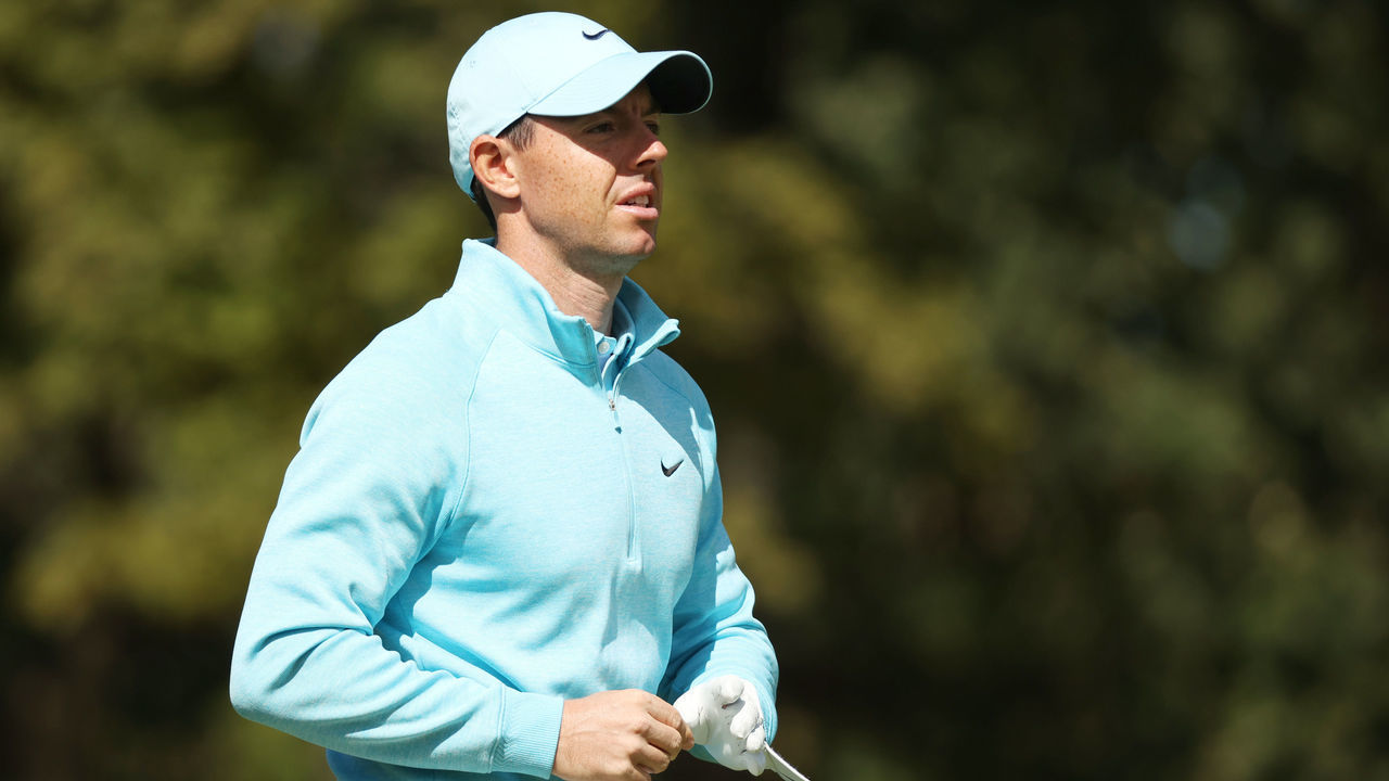 MAMARONECK, NEW YORK - SEPTEMBER 20: Rory McIlroy of Northern Ireland walks off the eighth tee during the final round of the 120th U.S. Open Championship on September 20, 2020 at Winged Foot Golf Club in Mamaroneck, New York.