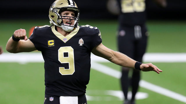 NEW ORLEANS, LOUISIANA - SEPTEMBER 13: Drew Brees #9 of the New Orleans Saints against the Tampa Bay Buccaneers at Mercedes-Benz Superdome on September 13, 2020 in New Orleans, Louisiana.