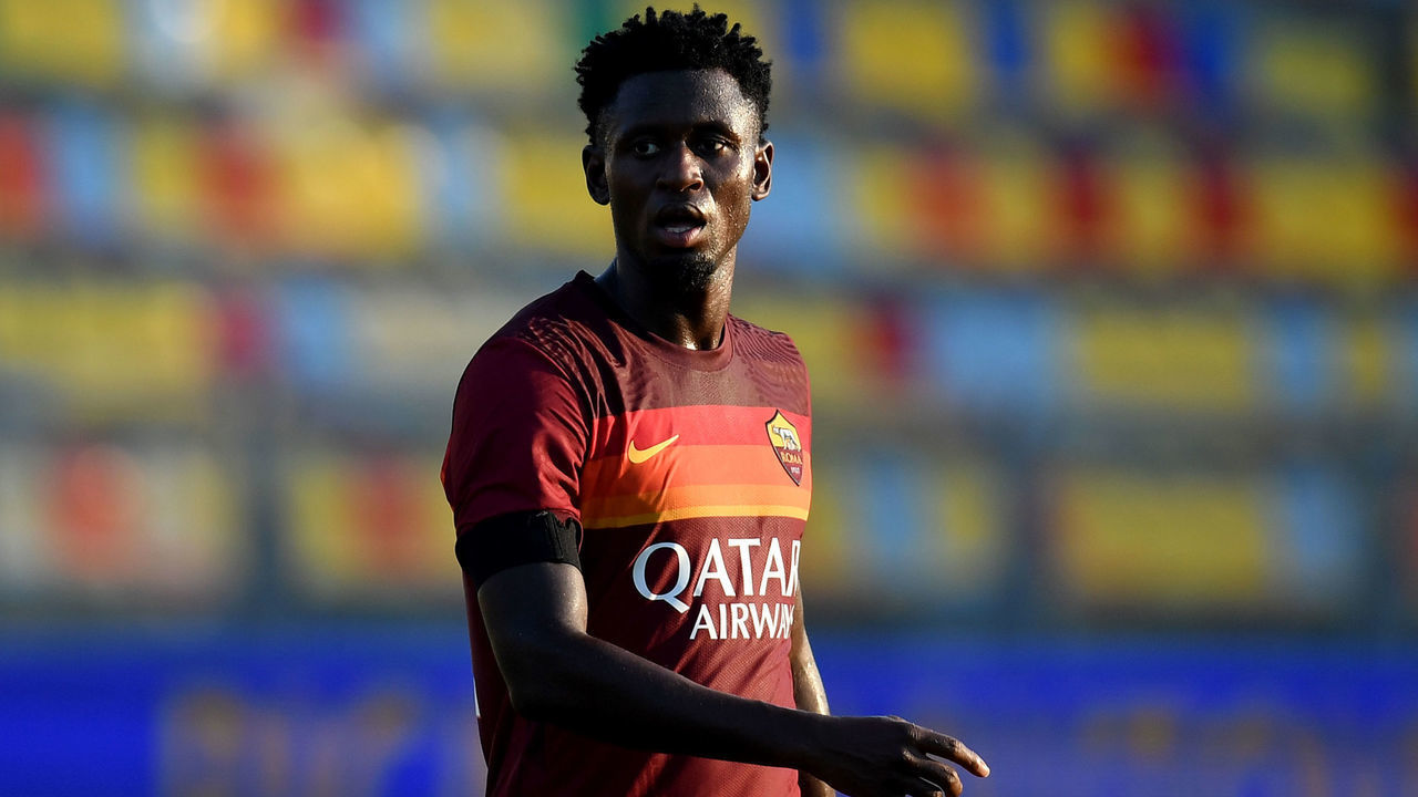 BENITO STIRPE STADIUM, FROSINONE, ITALY - 2020/09/09: Amadou Diawara of AS Roma during the friendly football match between Frosinone calcio and AS Roma . AS Roma won 4-1 over Frosinone Calcio.