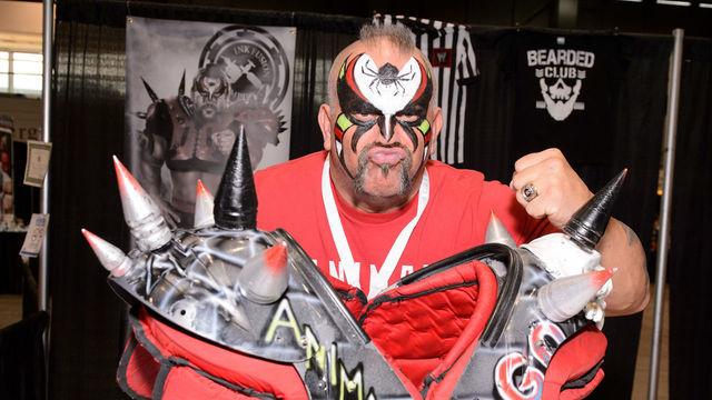 CHICAGO, IL - APRIL 24: Joe Laurinaitis aka Road Warrior Animal attends the C2E2 Chicago Comic and Entertainment Expo at McCormick Place on April 24, 2015 in Chicago, Illinois.