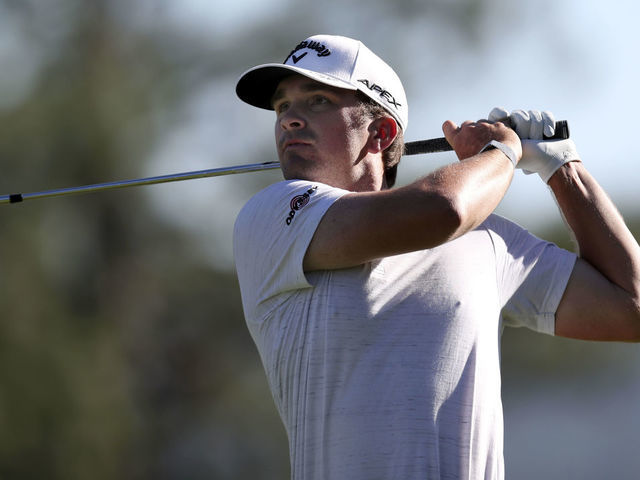 TRUCKEE, CALIFORNIA - JULY 30: Will Gordon plays his shot on the 17th hole during the first round of the Barracuda Championship at Tahoe Mountain Club's Old Greenwood Golf Course on July 30, 2020 in Truckee, California.