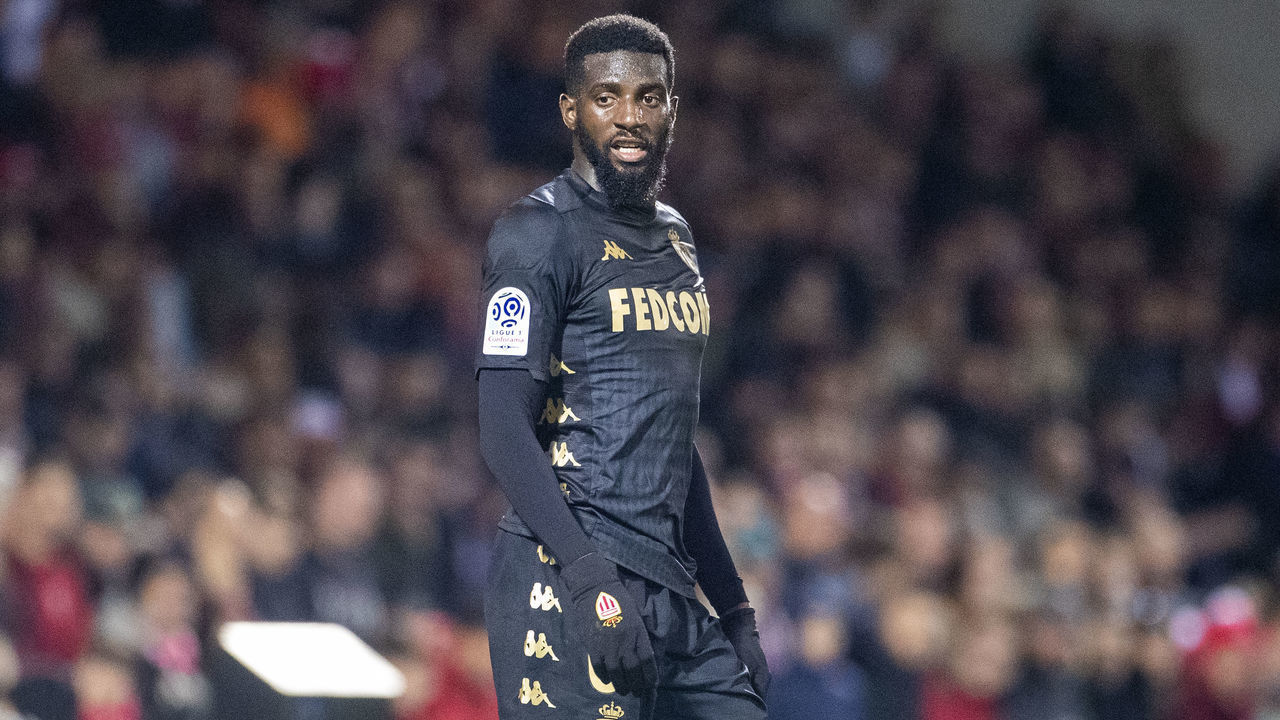NIMES, FRANCE - February 01: Tiemoue Bakayoko #6 of Monaco during the Nimes V Monaco, French Ligue 1, regular season match at Stade des Costieres on February 1st 2020, Nimes, France