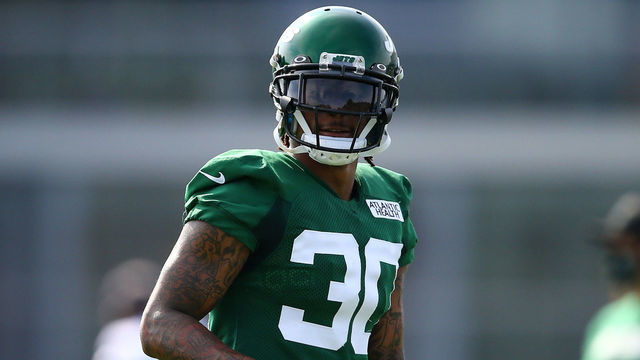 FLORHAM PARK, NEW JERSEY - AUGUST 14: Bradley McDougald #30 of the New York Jets runs drills at Atlantic Health Jets Training Center on August 14, 2020 in Florham Park, New Jersey.