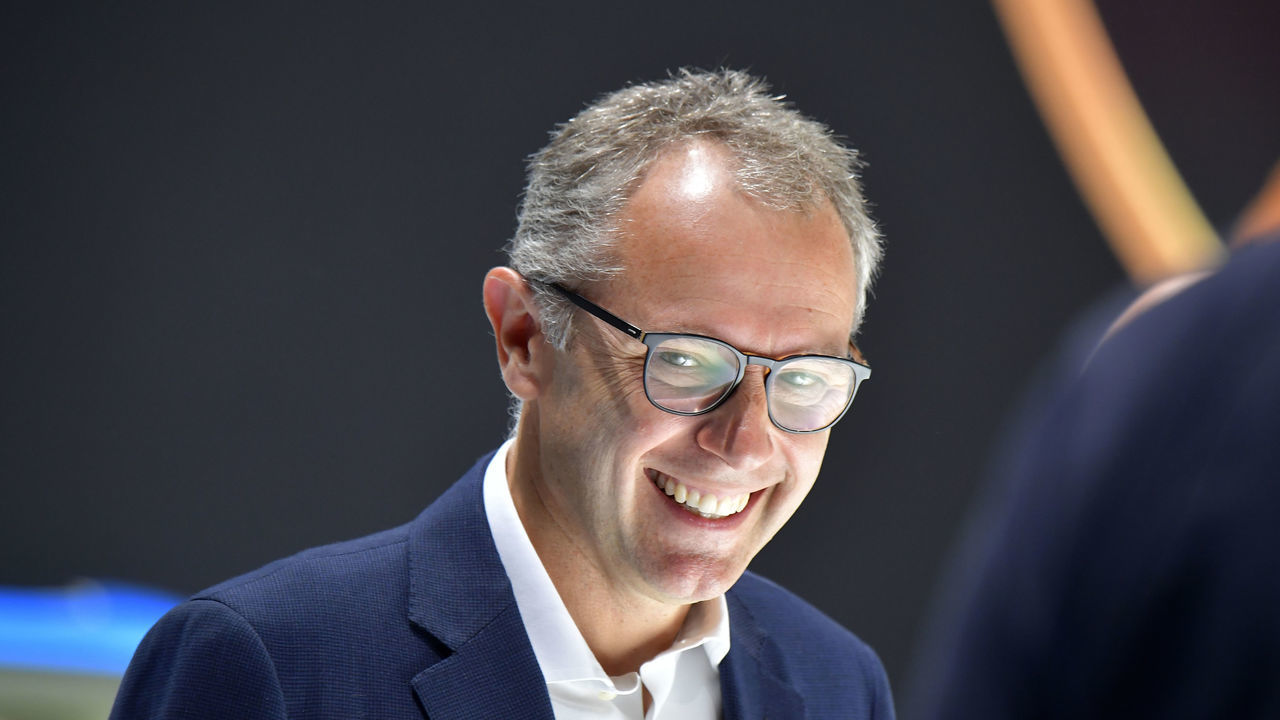 Lamborghini Chairman and CEO Stefano Domenicali attends a press day at the IAA Car Show in Frankfurt, on September 10, 2019. - Frankfurt's biennial International Auto Show (IAA) opens its doors to the public on September 12, 2019, but major foreign carmakers are staying away while climate demonstrators march outside -- forming a microcosm of the under-pressure industry's woes.