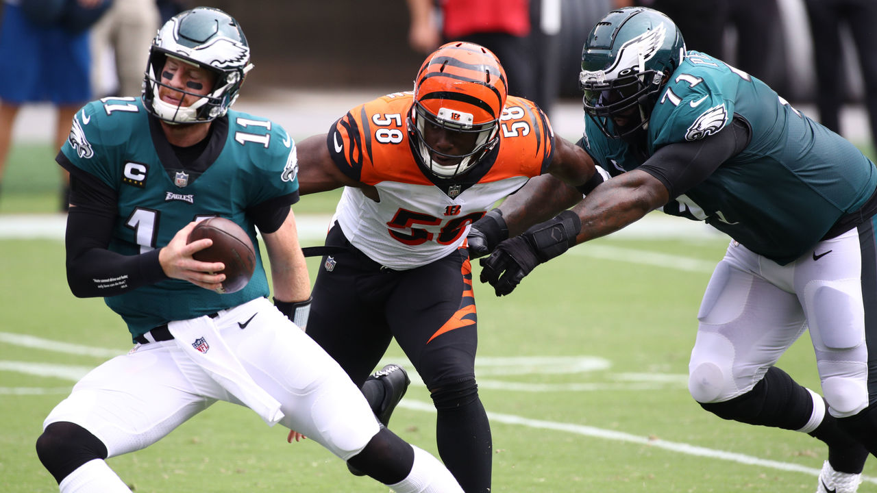 Bengals, Eagles play to 23-23 tie Joe Burrow Carson Wentz quarterback Philadelphia  Eagles Bengals