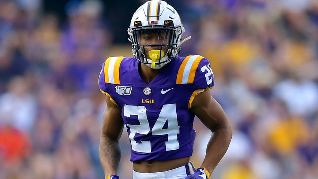 BATON ROUGE, LOUISIANA - SEPTEMBER 14: Derek Stingley Jr. #24 of the LSU Tigers in action during a game against the Northwestern State Demons at Tiger Stadium on September 14, 2019 in Baton Rouge, Louisiana.