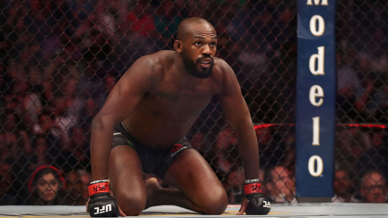 LAS VEGAS, NV - JULY 06: Jon Jones waits in his corner prior to his UFC light heavyweight championship fight during the UFC 239 event at T-Mobile Arena on July 6, 2019 in Las Vegas, Nevada.