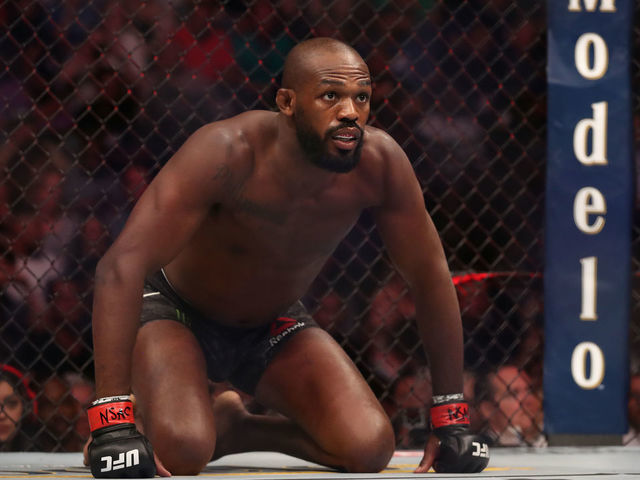 LAS VEGAS, NV - JULY 06: Jon Jones waits in his corner prior to his UFC light heavyweight championship fight during the UFC 239 event at T-Mobile Arena on July 6, 2019 in Las Vegas, Nevada.