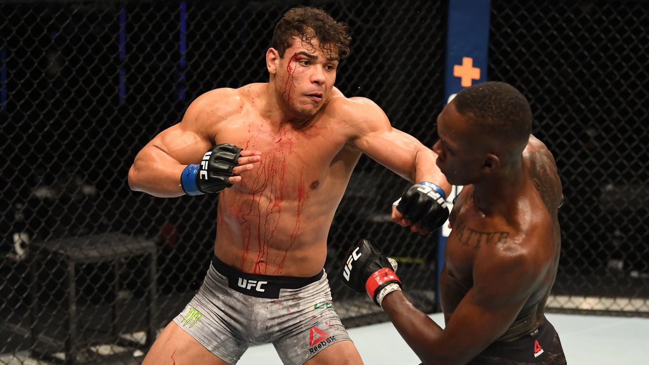 ABU DHABI, UNITED ARAB EMIRATES - SEPTEMBER 27: in their middleweight championship bout during UFC 253 inside Flash Forum on UFC Fight Island on September 27, 2020 in Abu Dhabi, United Arab Emirates.