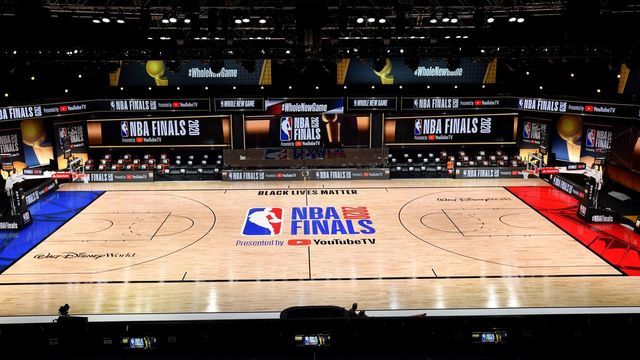 NBA unveils court design for Finals