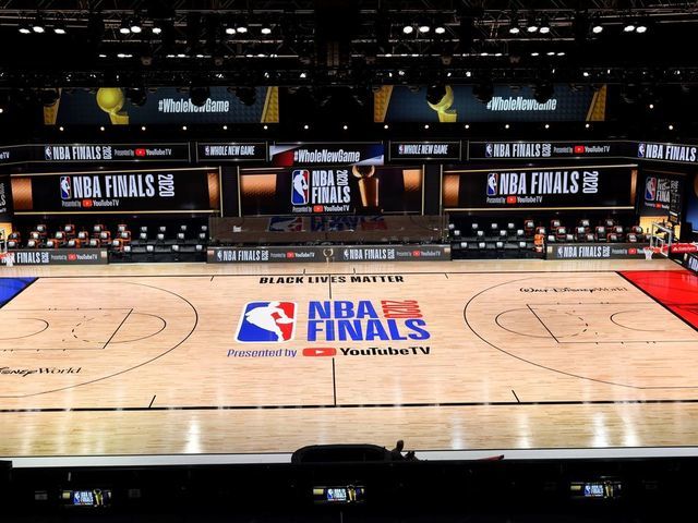 NBA unveils court design for Finals