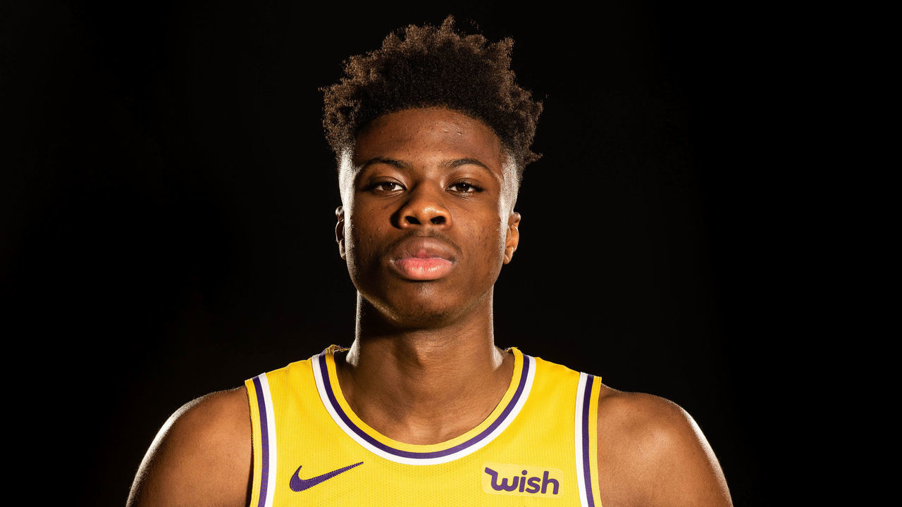 EL SEGUNDO, CA - SEPTEMBER 27: Kostas Antetokounmpo #37 of the Los Angeles Lakers poses for a portrait during media day on September 27, 2019 at the UCLA Health Training Center in El Segundo, California. NOTE TO USER: User expressly acknowledges and agrees that, by downloading and/or using this photograph, user is consenting to the terms and conditions of the Getty Images License Agreement. Mandatory Copyright Notice: Copyright 2019 NBAE