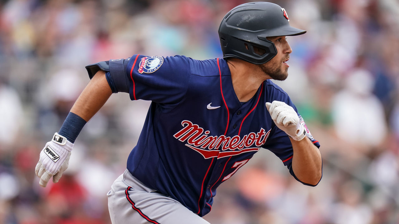 FORT MYERS, FL- MARCH 08: Alex Kirilloff #76 of the Minnesota Twins runs during a spring training game between the Minnesota Twins and Boston Red Sox on March 8, 2020 at JetBlue Park in Fort Myers, Florida.