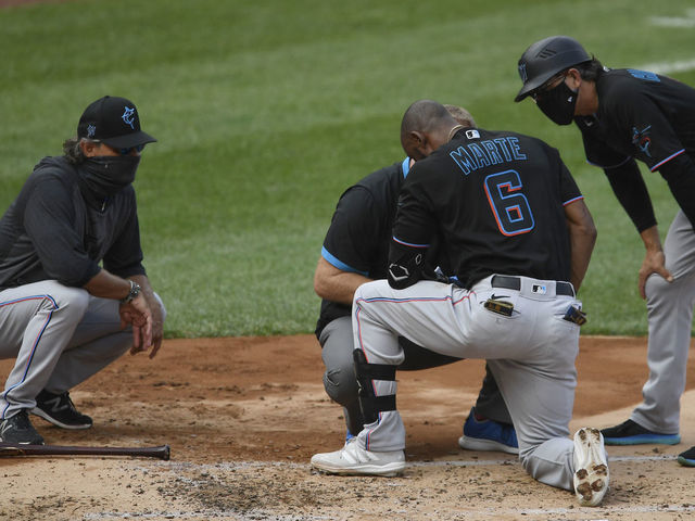 Getty Images - Starling Marte #6 of the Miami Marlins