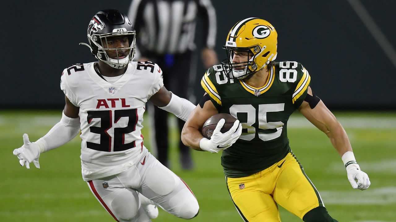 Rodgers, Tonyan lead Packers to 30-16 victory over Falcons