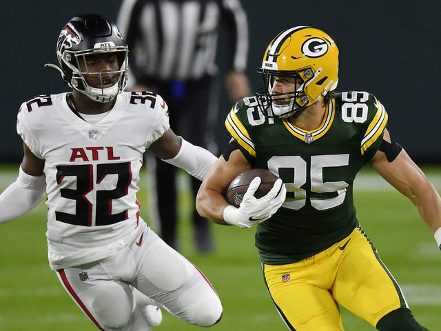 Rodgers, Tonyan lead Packers to 30-16 victory over Falcons Green Bay Packers  Atlanta Falcons Three Matt Ryan Aaron Rodgers