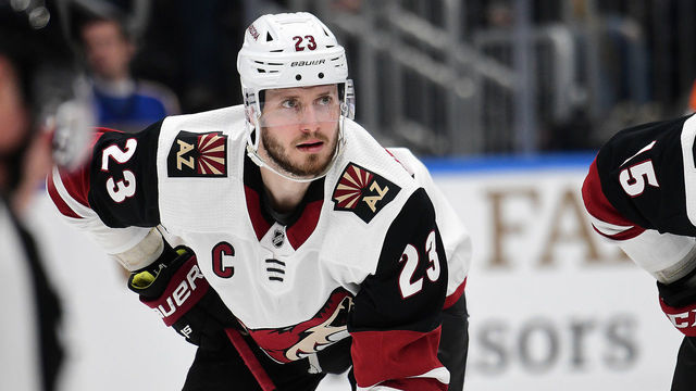 ST. LOUIS, MO - FEBRUARY 20: Arizona Coyotes defenseman Oliver Ekman-Larsson (23) during an NHL game between the Arizona Coyotes and the St. Louis Blues, on February 20, 2020, at Enterprise Center, St. Louis, MO. Photo by Keith Gillett/Icon Sportswire via Getty Images)
