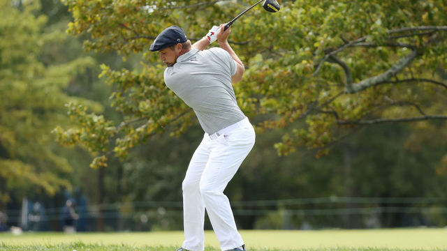 MAMARONECK, NEW YORK - SEPTEMBER 20: Bryson DeChambeau of the United States plays his shot from the second tee during the final round of the 120th U.S. Open Championship on September 20, 2020 at Winged Foot Golf Club in Mamaroneck, New York.