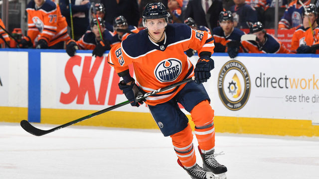 EDMONTON, AB - MARCH 11: Matt Benning #83 of the Edmonton Oilers skates during the game against the Winnipeg Jets on March 11, 2020, at Rogers Place in Edmonton, Alberta, Canada.