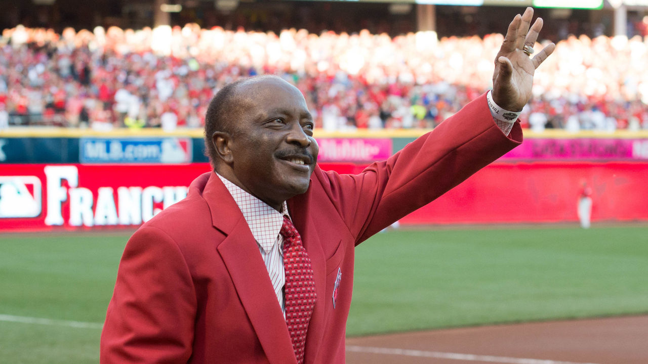 CINCINNATI, OH - JULY 14: Hall of Famer Joe Morgan is introduced as part of the Cincinnati Reds Franchise Four before the 86th MLB All-Star Game at Great American Ball Park in Cincinnati on Tuesday, July 14, 2015 in Cincinnati, Ohio.