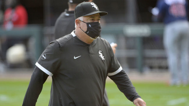 CHICAGO - SEPTEMBER 17: Manager Rick Renteria #17 of the Chicago White Sox looks on against the Minnesota Twins on September 17, 2020 at Guaranteed Rate Field in Chicago, Illinois.