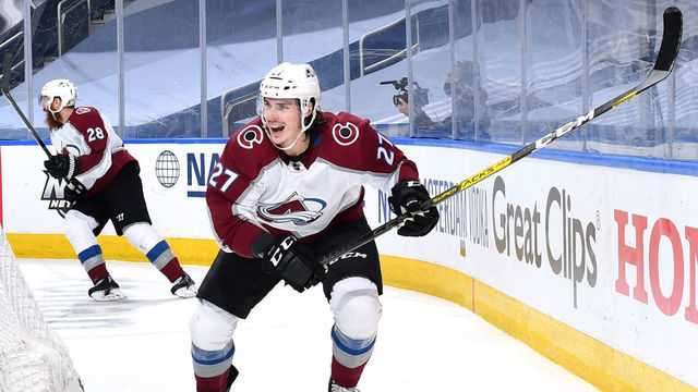 EDMONTON, ALBERTA - SEPTEMBER 02: Ryan Graves #27 of the Colorado Avalanche yells to his team while playing against the Dallas Stars during the second period of Game Six of the Western Conference Second Round during the 2020 NHL Stanley Cup Playoffs at Rogers Place on September 02, 2020 in Edmonton, Alberta.