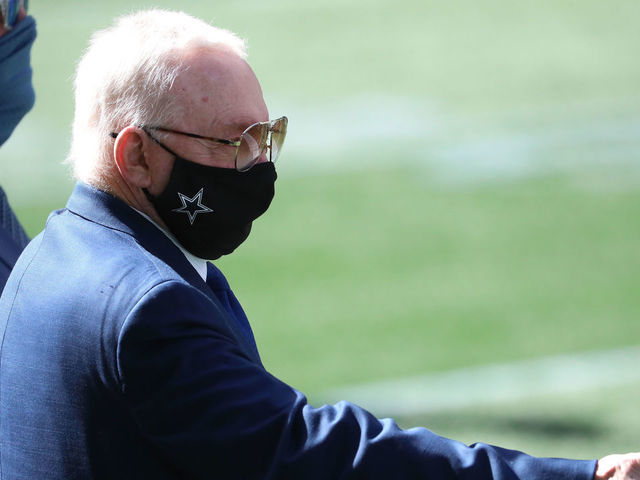 SEATTLE, WASHINGTON - SEPTEMBER 27: Dallas Cowboys Owner Jerry Jones looks on before their game against the Seattle Seahawks at CenturyLink Field on September 27, 2020 in Seattle, Washington.
