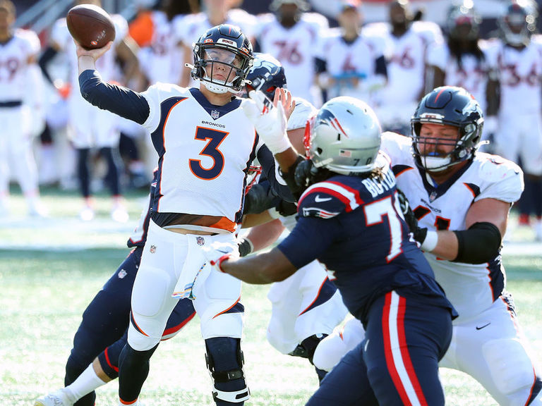 Broncos survive late collapse, push Patriots below .500 | theScore.com