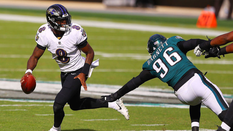 Baltimore Ravens hold on for win over depleted Philadelphia Eagles 