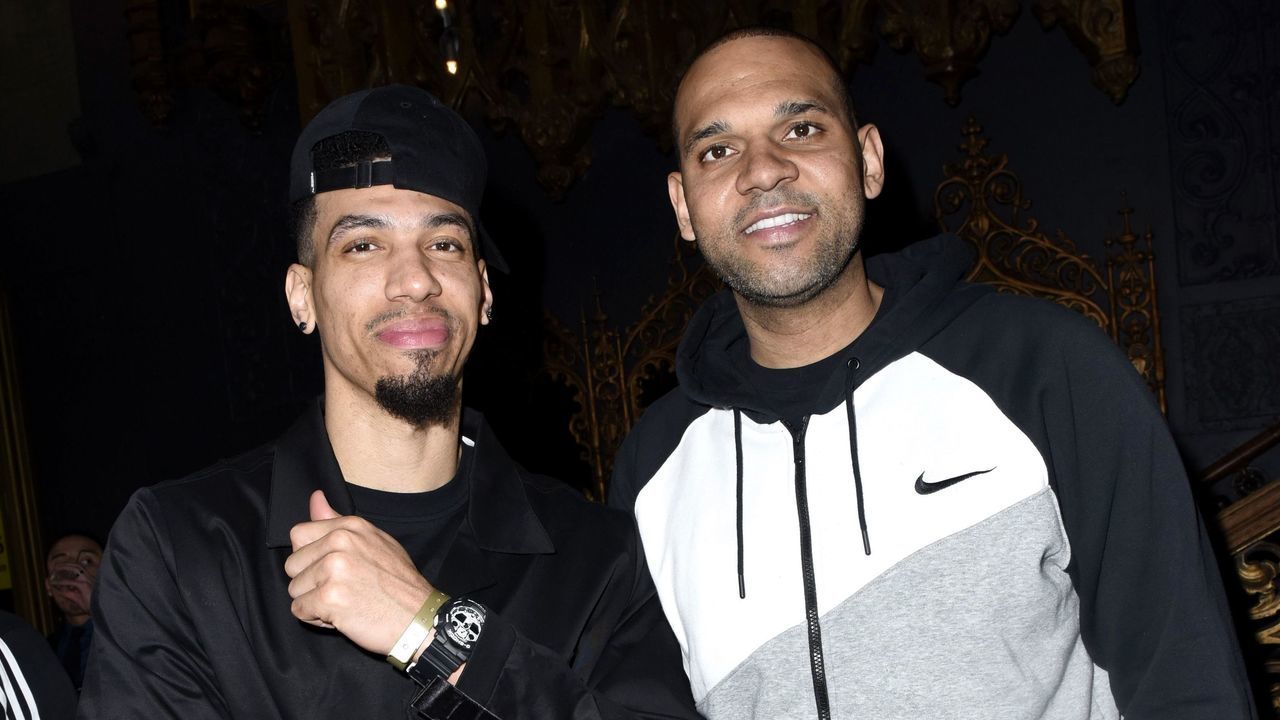 LOS ANGELES, CALIFORNIA - MARCH 4: Lakers stars Danny Green and Jared Dudley attend the First Entertainment x Los Angeles Lakers and Anthony Davis Partnership Launch Event at The Theatre at Ace Hotel on March 4, 2020 in Los Angeles, California.