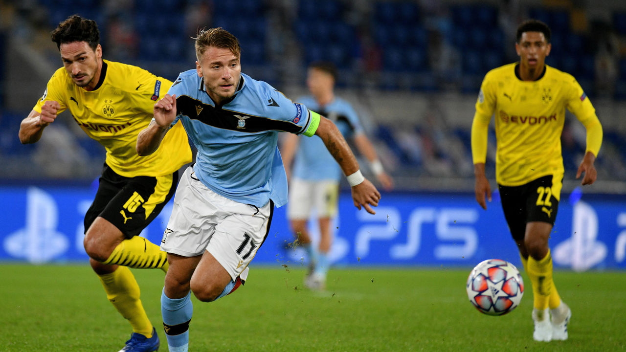 Immobile s Lazio outclass Dortmund on Champions League return