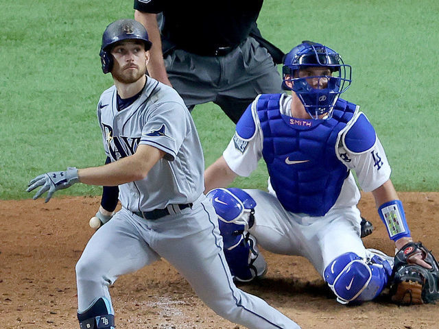 Photos: Rays even the series with 6-4 win over the Dodgers