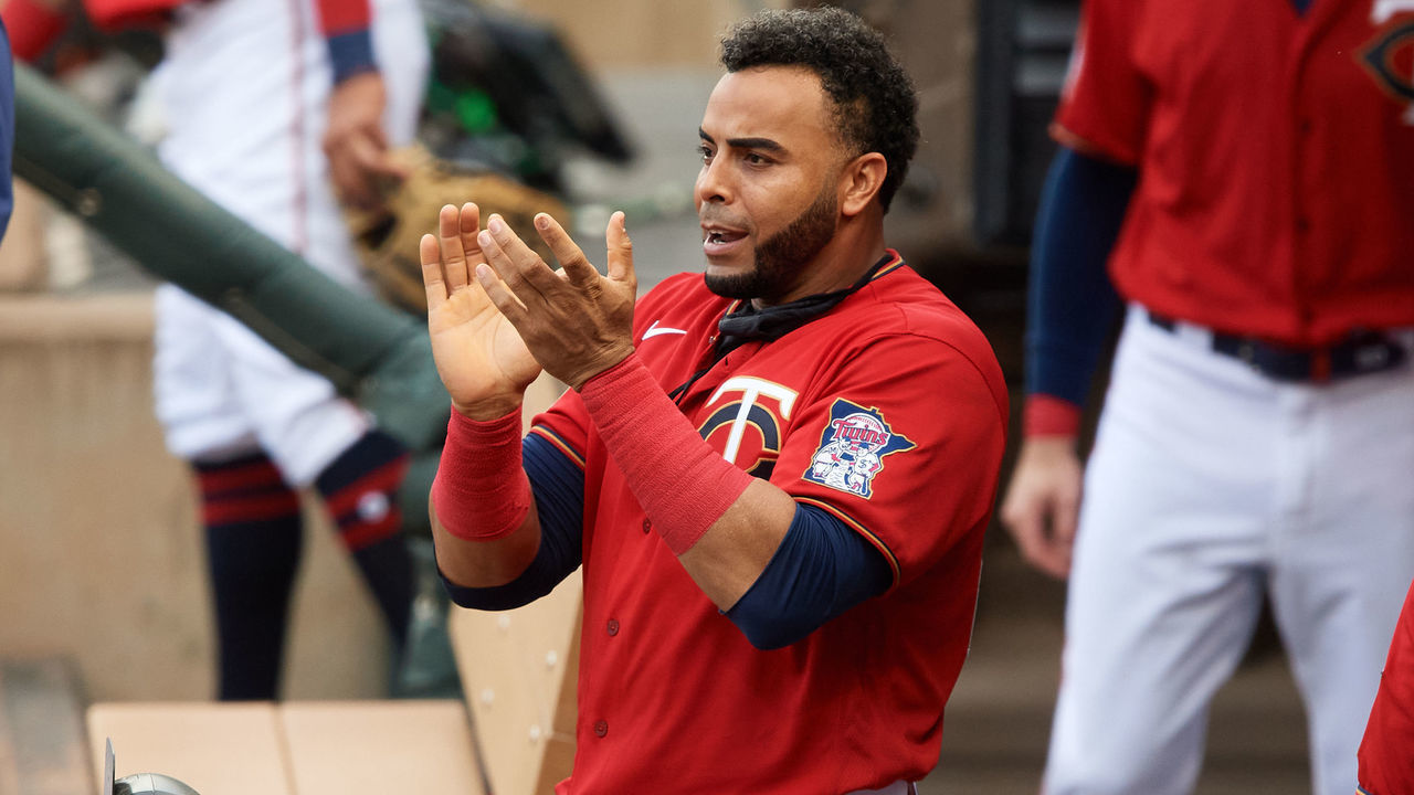 MINNEAPOLIS, MINNESOTA - AUGUST 20: Nelson Cruz #23 of the Minnesota Twins looks on before the game against the Milwaukee Brewers at Target Field on August 20, 2020 in Minneapolis, Minnesota.