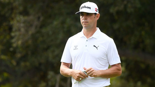 THOUSAND OAKS, CALIFORNIA - OCTOBER 22: Gary Woodland of the United States walks from the second tee during the first round of the Zozo Championship @ Sherwood on October 22, 2020 in Thousand Oaks, California.
