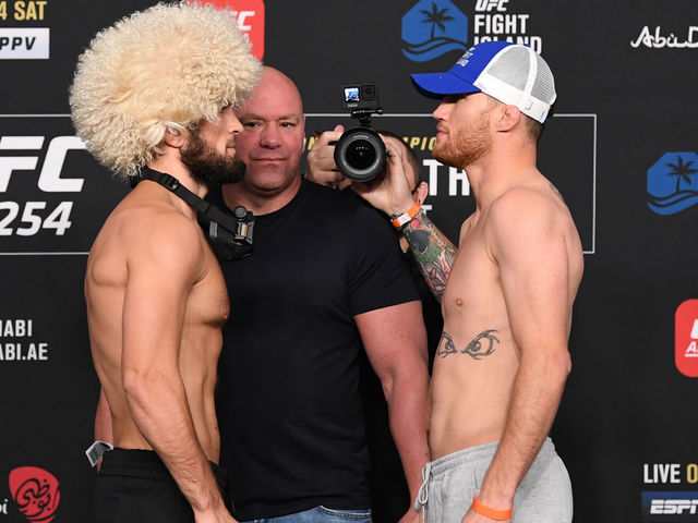 Khabib nurmagomedov best sale gaethje live