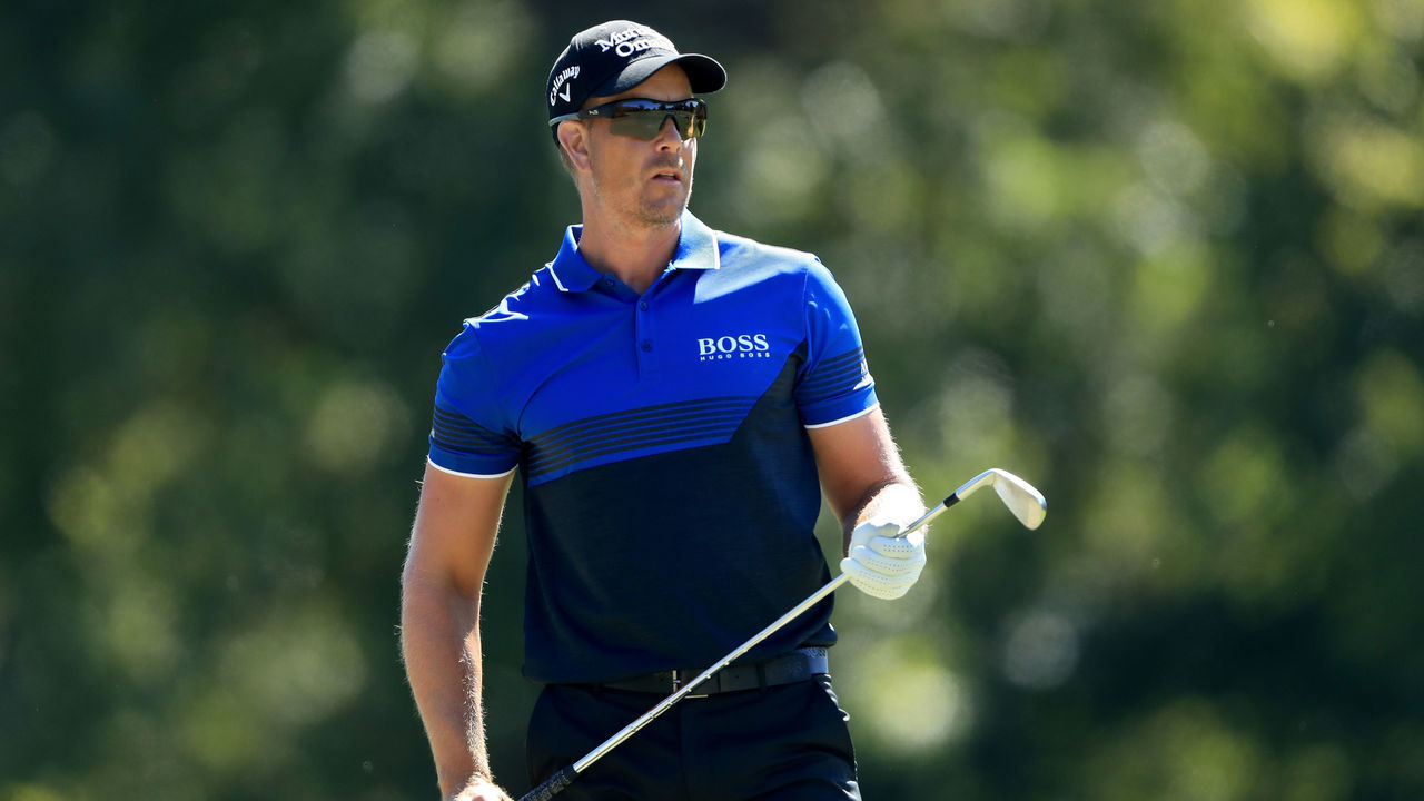 JACKSON, MISSISSIPPI - OCTOBER 02: Henrik Stenson of Sweden looks on from the fourth tee during the second round of the Sanderson Farms Championship at The Country Club of Jackson on October 02, 2020 in Jackson, Mississippi.