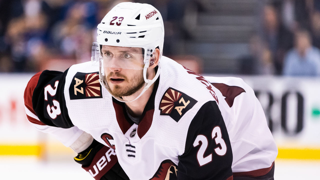 TORONTO, ON - FEBRUARY 11: Oliver Ekman-Larsson #23 of the Arizona Coyotes looks on against the Toronto Maple Leafs during the third period at the Scotiabank Arena on February 11, 2020 in Toronto, Ontario, Canada.