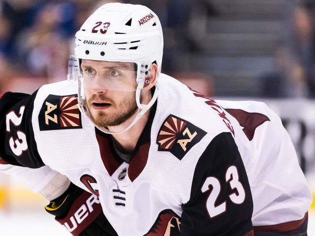 TORONTO, ON - FEBRUARY 11: Oliver Ekman-Larsson #23 of the Arizona Coyotes looks on against the Toronto Maple Leafs during the third period at the Scotiabank Arena on February 11, 2020 in Toronto, Ontario, Canada.