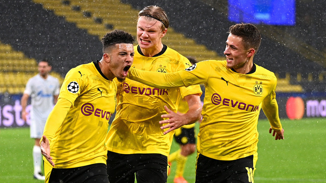 Sancho, Haaland lift toiling Borussia Dortmund past Zenit | theScore.com