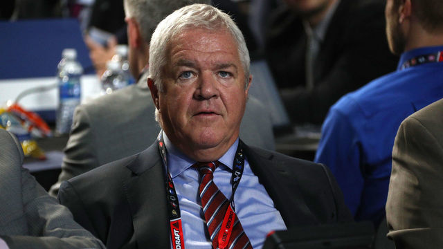 CHICAGO, IL - JUNE 23: General manager Dale Tallon of the Florida Panthers looks on during Round One of the 2017 NHL Draft at United Center on June 23, 2017 in Chicago, Illinois.