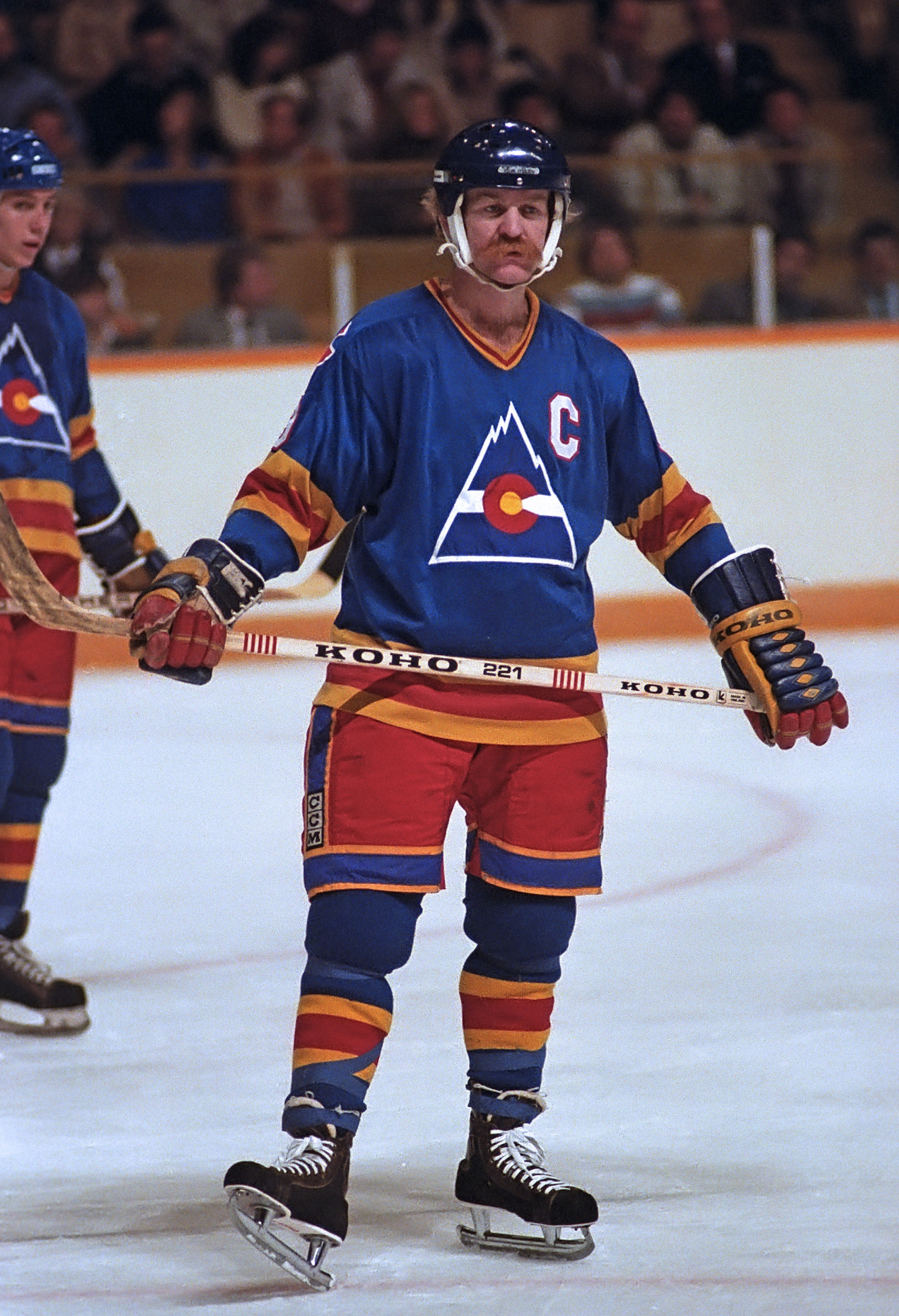 Lanny McDonald of the Calgary Flames skates on the ice during the News  Photo - Getty Images