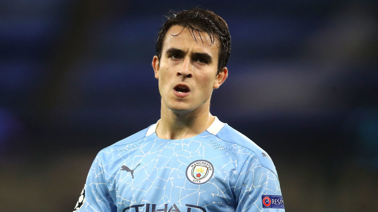 Manchester City's Eric Garcia during the UEFA Champions League Group C match at the Etihad Stadium, Manchester.