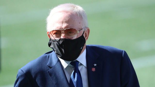SEATTLE, WASHINGTON - SEPTEMBER 27: Dallas Cowboys Owner Jerry Jones looks on before their game against the Seattle Seahawks at CenturyLink Field on September 27, 2020 in Seattle, Washington.