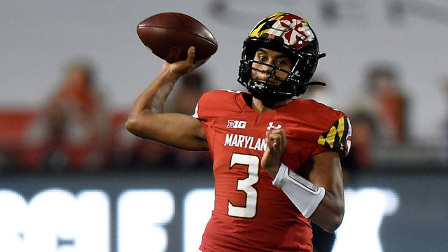 COLLEGE PARK, MD - OCTOBER 30: Taulia Tagovailoa #3 of the Maryland Terrapins throws a pass in the first half against the Minnesota Golden Gophers at Capital One Field at Maryland Stadium on October 30, 2020 in College Park, Maryland.