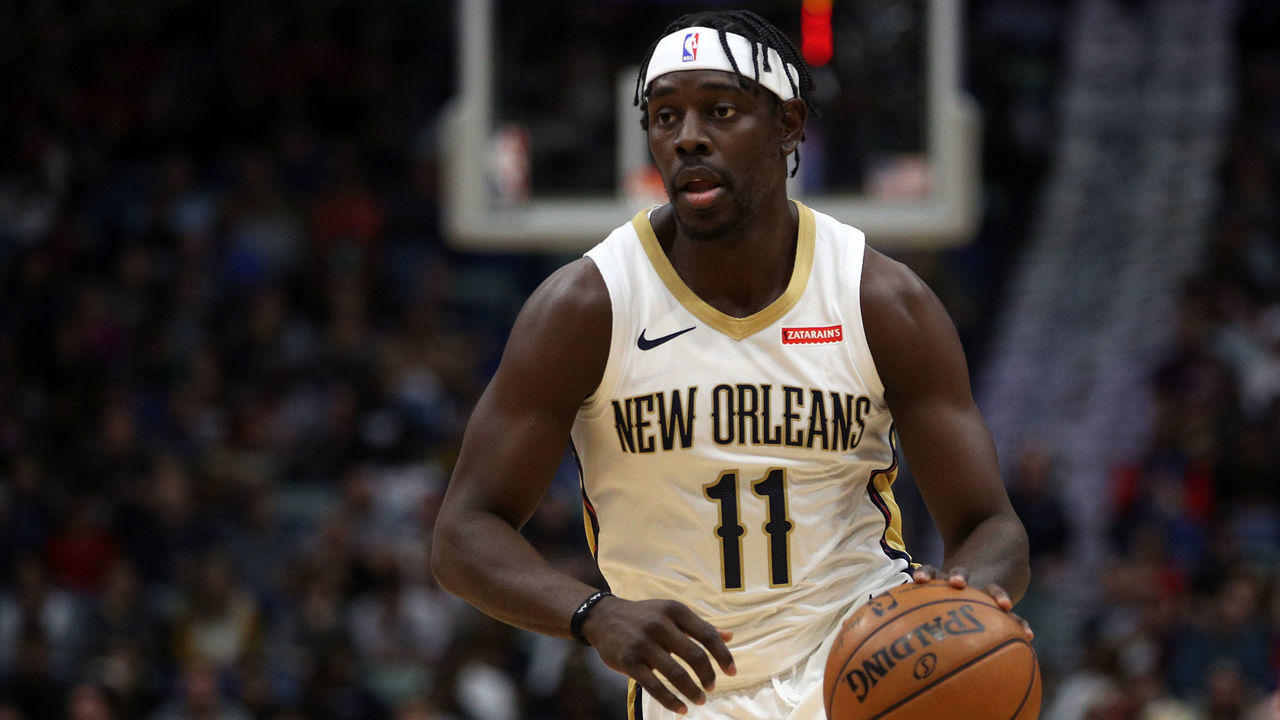 NEW ORLEANS, LOUISIANA - DECEMBER 29: Jrue Holiday #11 of the New Orleans Pelicans drives the ball against the Houston Rockets at Smoothie King Center on December 29, 2019 in New Orleans, Louisiana. NOTE TO USER: User expressly acknowledges and agrees that, by downloading and/or using this photograph, user is consenting to the terms and conditions of the Getty Images License Agreement.