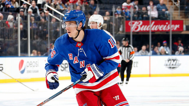 NEW YORK, NY - MARCH 05: Ryan Strome #16 of the New York Rangers skates against the Washington Capitals at Madison Square Garden on March 5, 2020 in New York City.