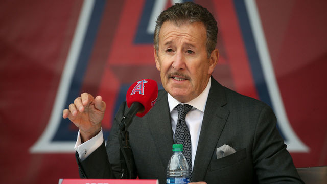 ANAHEIM, CA - DECEMBER 14: Los Angeles Angels owner Arte Moreno answers questions during a press conference to introduce Anthony Rendon at Angel Stadium of Anaheim on December 14, 2019 in Anaheim, CA.