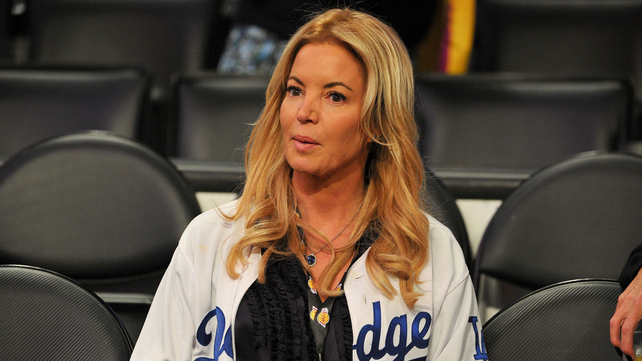 LOS ANGELES, CA - OCTOBER 31: Jeanie Buss attends a basketball game between the Los Angeles Lakers and the Detroit Pistons at Staples Center on October 31, 2017 in Los Angeles, California.