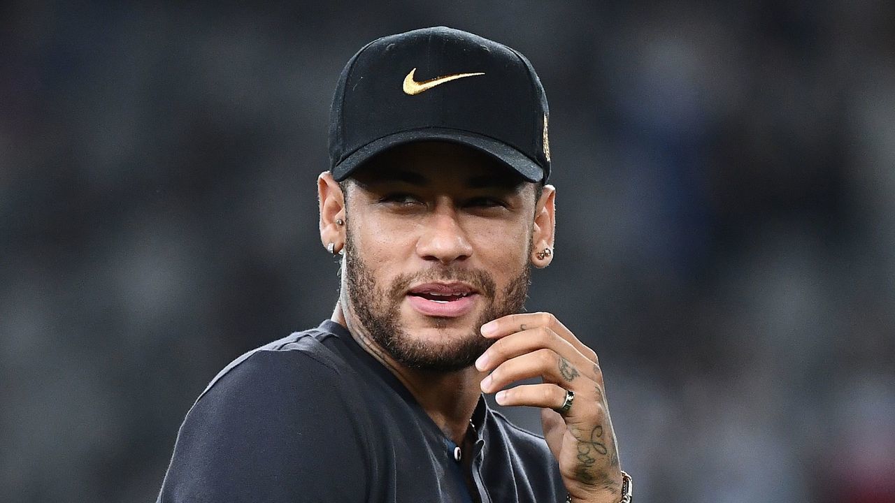 Paris Saint-Germain's Brazilian forward Neymar reacts at the end of the French Trophy of Champions football match between Paris Saint-Germain (PSG) and Rennes (SRFC) at the Shenzhen Universiade stadium on August 3, 2019. - Representatives of FC Barcelona went on August 13, 2019 to France to discuss with those of Paris of a possible return to Barça of the Brazilian star Neymar without the file changing significantly.